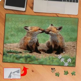 P0134 Sevimli Yabani Tilkiler 240 Parça Puzzle Yapboz Tablo
