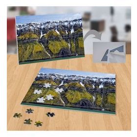 P017 Karlı Yeşillikli Dağlar 99 Parça Puzzle Yapboz