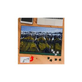 P017 Karlı Yüksek Dağ Manzarası 240 Parça Puzzle Yapboz Tablo