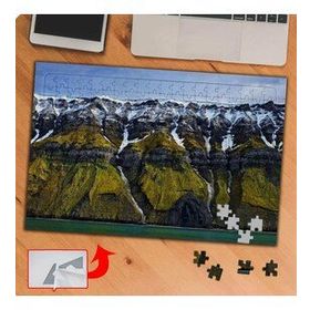P017 Karlı Yüksek Dağ Manzarası 240 Parça Puzzle Yapboz Tablo