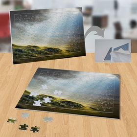 P018 Çimenlere Bulutlardan Yansıyan Güneş 99 Parça Puzzle Yapboz