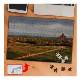 P020 Yeşil Doğa Manzarası 240 Parça Puzzle Yapboz Tablo