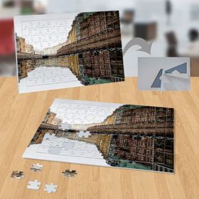 P024 Nehire Yansıyan Evler 99 Parça Puzzle Yapboz