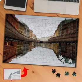 P024 Venedik Evleri Mimari Yapı 240 Parça Puzzle Yapboz Tablo