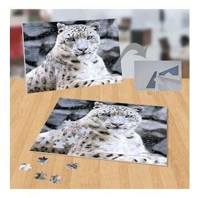 P026 Beyaz Güzellik Leopar 99 Parça Puzzle Yapboz