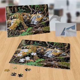 P027 Anne ve Bebek Kaplan 99 Parça Puzzle Yapboz