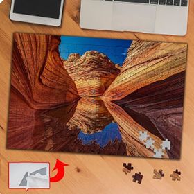 P033 Görkemli Kayalık Manzarası 240 Parça Puzzle Yapboz Tablo