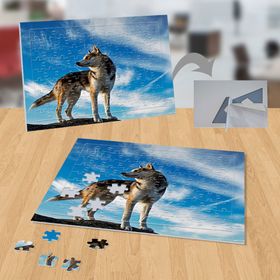P034 Mavi Gökyüzü Altından Vahşi Kurt 99 Parça Puzzle Yapboz