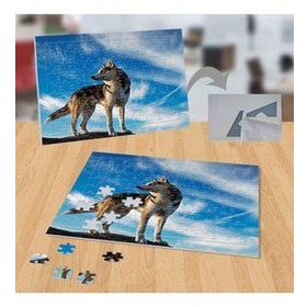 P034 Mavi Gökyüzü Altından Vahşi Kurt 99 Parça Puzzle Yapboz
