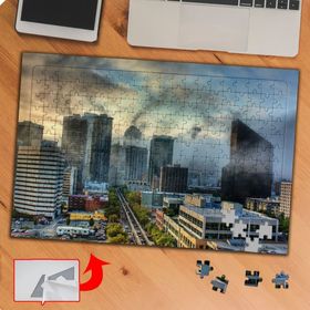 P036 Sisli Şehir Manzarası 240 Parça Puzzle Yapboz Tablo