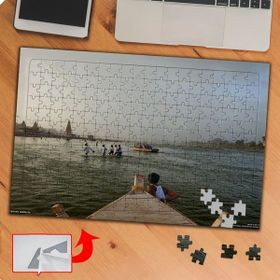 P037 İskele Kenarında İnsanlar 240 Parça Puzzle Yapboz Tablo