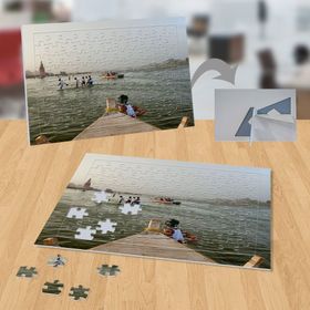 P037 Sandalı Çeken Çocuk 99 Parça Puzzle Yapboz