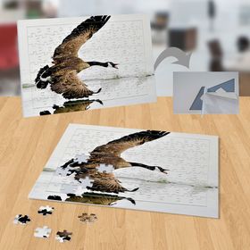 P040 Göl Üstünde Uçan Kuş 99 Parça Puzzle Yapboz
