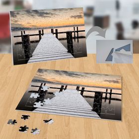 P042 Deniz Üstü Tahta İskele 99 Parça Puzzle Yapboz