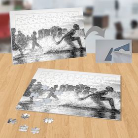 P043 Denizde Oynayan İnsanlar 99 Parça Puzzle Yapboz