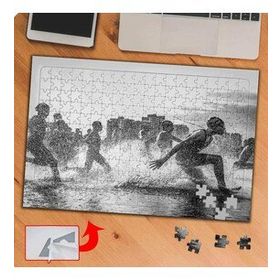 P043 Koşu Sporu Yarışma 240 Parça Puzzle Yapboz Tablo