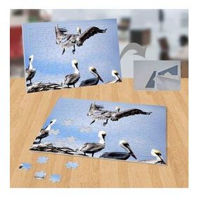 P045 Sis Altında Leylek Sürüsü 99 Parça Puzzle Yapboz