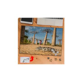 P047 Caddede Gezen İguana 240 Parça Puzzle Yapboz Tablo