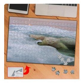 P048 Kutuplardaki Kutup Ayısı 240 Parça Puzzle Yapboz Tablo