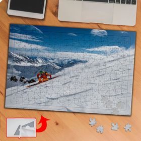 P049 Snowboard Kış Sporu 240 Parça Puzzle Yapboz Tablo