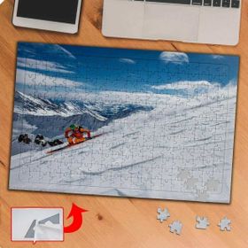 P049 Snowboard Kış Sporu 240 Parça Puzzle Yapboz Tablo
