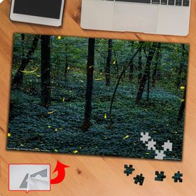 P052 Ormandaki Ağaç Manzarası 240 Parça Puzzle Yapboz Tablo