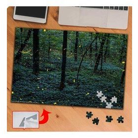 P052 Ormandaki Ağaç Manzarası 240 Parça Puzzle Yapboz Tablo