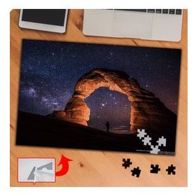 P054 Gece Mimari Taş Yapı 240 Parça Puzzle Yapboz Tablo