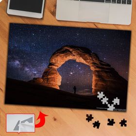 P054 Gece Mimari Taş Yapı 240 Parça Puzzle Yapboz Tablo