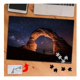 P054 Gece Mimari Taş Yapı 240 Parça Puzzle Yapboz Tablo