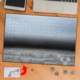 P055 Buzlu Sis Doğa Manzarası 240 Parça Puzzle Yapboz Tablo
