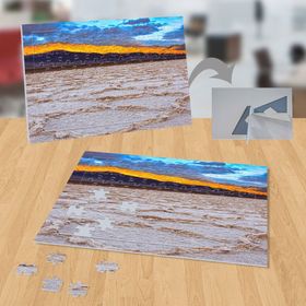 P056 Kurak Çölde Gün Batımı 99 Parça Puzzle Yapboz