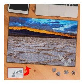 P056 Sarı Gökyüzü Doğa Manzarası 240 Parça Puzzle Yapboz Tablo