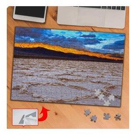 P056 Sarı Gökyüzü Doğa Manzarası 240 Parça Puzzle Yapboz Tablo