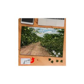P057 Uçuşan Yapraklar Uzanan Yol 240 Parça Puzzle Yapboz Tablo