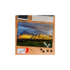 P058 Dağa Yansıyan Güneş Işığı 240 Parça Puzzle Yapboz Tablo
