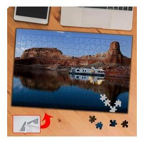 P072 Deniz Üstünde Tekne Manzarası 240 Parça Puzzle Yapboz Tablo