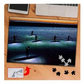 P073 Denizde Kürek Çeken İnsanlar 240 Parça Puzzle Yapboz Tablo