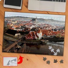 P074 Kuş Bakışı Şehir Görüntüsü 240 Parça Puzzle Yapboz Tablo