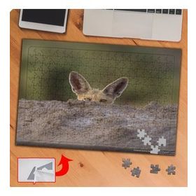 P077 Taşın Arkasına Saklanmış Hayvan 240 Parça Puzzle Yapboz Tablo