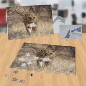 P079 Kurnazca Yürüyen Kaplan 99 Parça Puzzle Yapboz