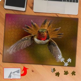 P085 Uçan Sevimli Minik Kuş 240 Parça Puzzle Yapboz Tablo