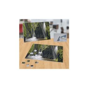 P087 Yosun Tutmuş Kayalıklar ve Şelale 99 Parça Puzzle Yapboz