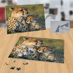 P089 Leopar Anne ve Çocuk 99 Parça Puzzle Yapboz
