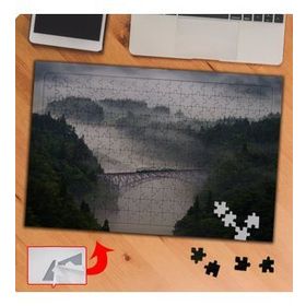 P094 Sisli Havada Tren Yolculuğu 240 Parça Puzzle Yapboz Tablo