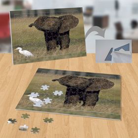 P095 Kaz ve Küçük Siyah Fil 99 Parça Puzzle Yapboz