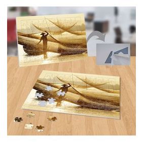 P106 Güneş Denizdeki Adam Balık Ağı 99 Parça Puzzle Yapboz