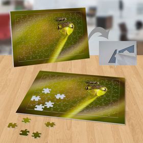 P107 Sinek Yeşil Yılan Doğa Hayvanlar 99 Parça Puzzle Yapboz