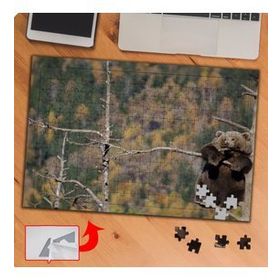 P111 Doğa Ağaçtaki Yabani Ayı 240 Parça Puzzle Yapboz Tablo