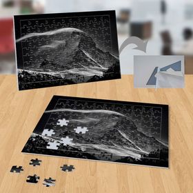 P113 Siyah Beyaz Dağ Doğa 99 Parça Puzzle Yapboz